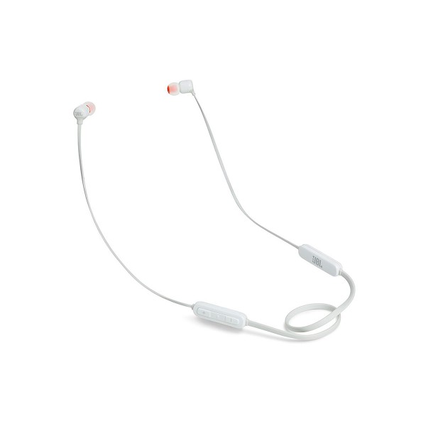 Jbl t110bt blanco auriculares inalámbricos bluetooth con micrófono integrado 6 horas de autonomía